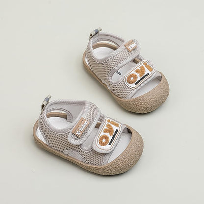 Baby Summer Sandals Breathable Mesh Rubber Sole Non-Slip Outdoor Shoes for Boys and Girls 9-30 Months