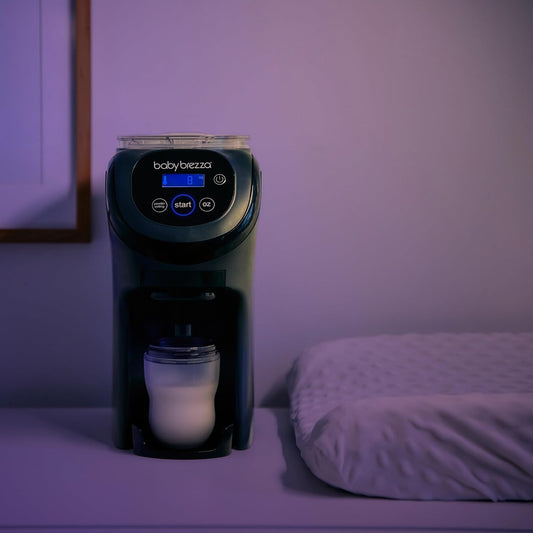 Baby Brezza Formula Pro Mini Baby Formula Mixer Machine Fits Small Spaces and is Portable for Travel– Bottle Makers Makes The Perfect Bottle for Your Infant On The Go, Charcoal