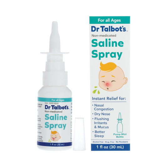 Dr. Talbot's Nasal Aspirator for Babies - Silicone - with Storage Case - Blue Elephant