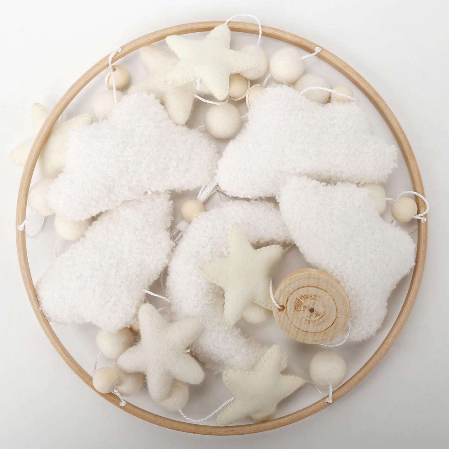 Rainbow Mobile for Crib - A Gender Neutral Boho Mobile for Crib with Gold Stars and Clouds