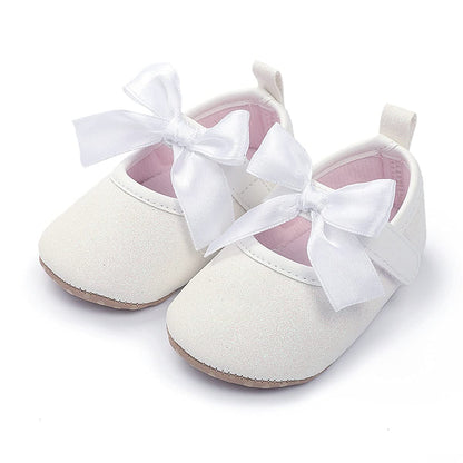 COSANKIM Baby Girls Mary Jane Flats Shoes Anti-Slip Rubber Sole Infant Toddler Princess Wedding Dress Shoes