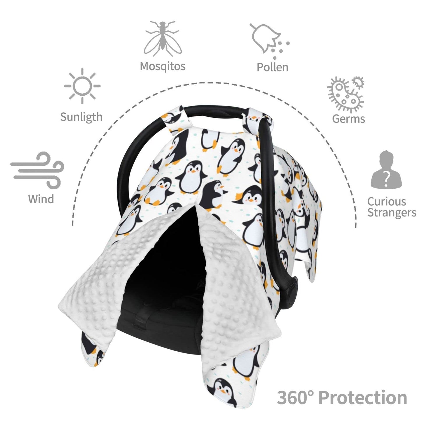 Butterfly Car Seat Cover for Baby in Winter Summer, Nursing Cover for Mom Butterfly Baby Stuff for Baby Girl Boy