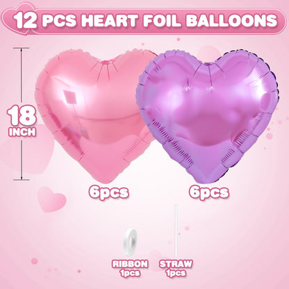Sage Green Gold Heart Balloons,12Pcs Light Gold Heart Shaped Foil Balloons,18Inch Cream White Helium Mylar Balloon for Baby Shower Birthday Anniversary Wedding Party Decorations