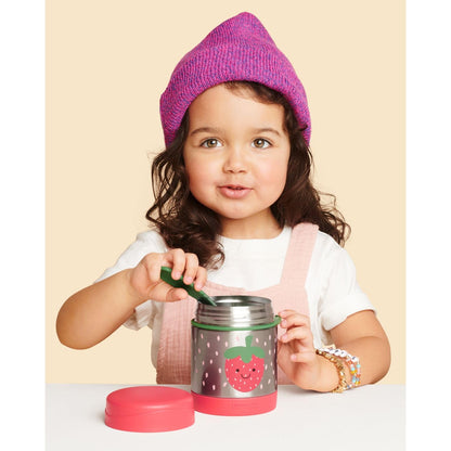 Skip Hop Insulated Baby Food Jar, Sparks Rocket, Stainless Steel, Holds 11oz