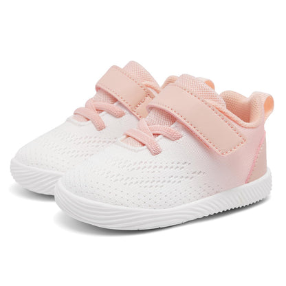 MORENDL Toddler Sneakers Baby Boys & Girls Barefoot Shoes Lightweight Breathable Walking Running Tennis Athletic Sport Shoes