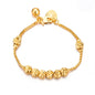 Ethlyn Baby Bracelets for girls 18K Gold Plated Beads Bracelets Bells Baby Girls Birthday Gifts