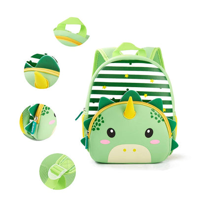 KK CRAFTS Preschool Backpack Toddler Neoprene Animal Schoolbag Lunch backpack for Kids Boys Girls(Dinosaur)