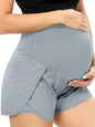 POSHGLAM Women‘s Maternity Shorts Over Belly Workout Running Casual Summer Pregnancy Shorts