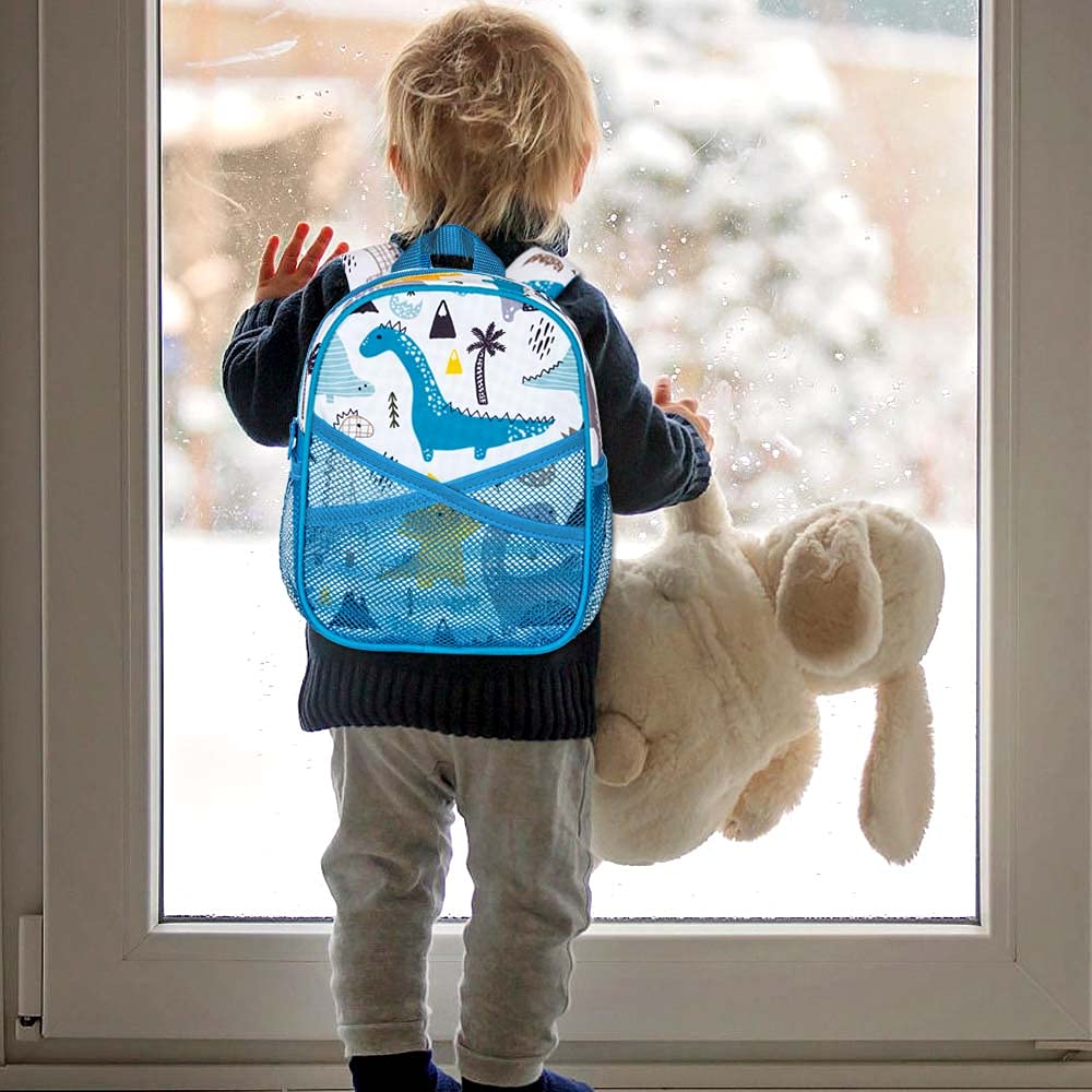 CCJPX Toddler Backpack with Leash, 9.5" Baby Boys Dinosaur Safety Harness Leashes Small Bag