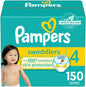 Pampers Baby Diapers - Swaddlers - Size 1, 198 Count, Ultra Absorbent Disposable Infant Diaper