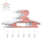 Baby Nursery Closet Hangers, Ultra Thin Non-Slip and Extendable Laundry Infant Pant Hanger for Newborn Clothes - 20pcs11-14" Pink Adjustable Children Coat Hanger for Girl Boy Toddler Kids Child