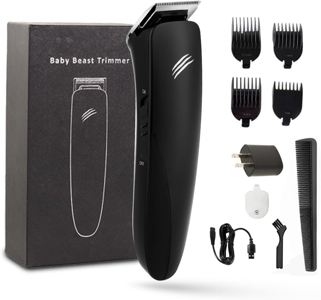 Skull Shaver Baby Beast Trimmer: Ultimate Cordless Hair & Beard Trimmer with Precision Blades | Complete Grooming Kit