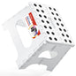 ACSTEP Folding Step Stool 9'' Tall Kids Step Stool Holds Up to 300 lb Plastic Foldable Step Stools for Kids Non-Slip Surface with Carry Handle Collapsible Stool for Home, Outdoor and Indoor(Black)