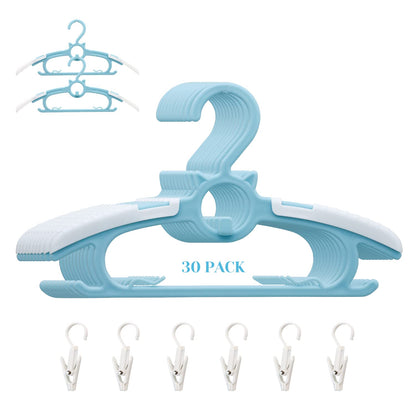 Baby Nursery Closet Hangers, Ultra Thin Non-Slip and Extendable Laundry Infant Pant Hanger for Newborn Clothes - 20pcs11-14" Pink Adjustable Children Coat Hanger for Girl Boy Toddler Kids Child