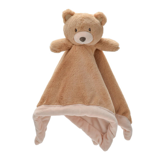 Baby Bear Security Blanket, Soft Loveys for Babies, for Newborn Boys and Girls, Gender Neutral Security Blanket with Stuffed Animal, Baby Snuggle Toy