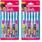 Brush Buddies 6 Pack Barbie Toothbrushes for Kids, Children's Toothbrushes, Soft Bristle Toothbrushes for Kids