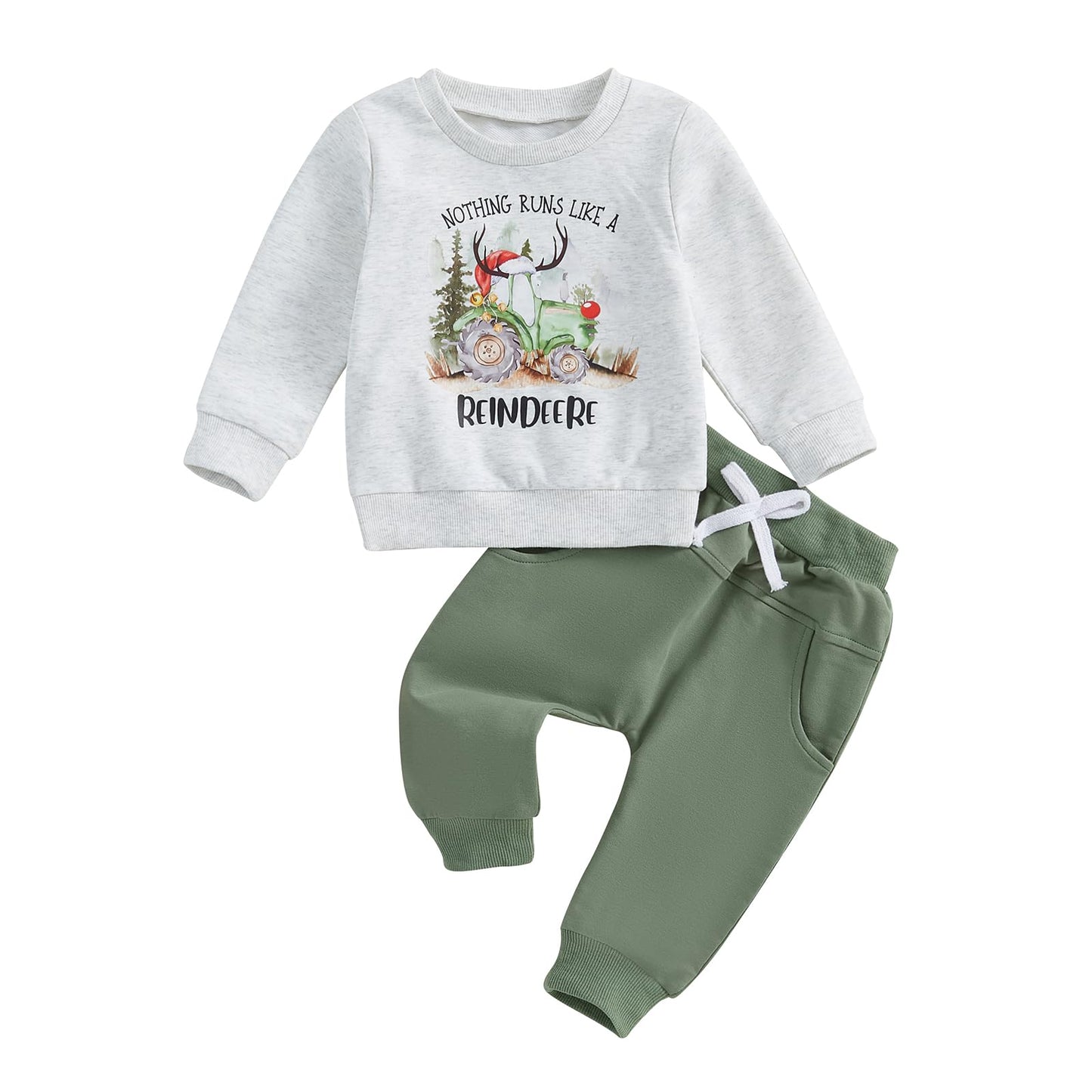 Toddler Baby Mama's Boy Clothes Long Sleeve Sweatshirts Jogger Pant Newborn Boys 2 Piece Outfits Fall Winter