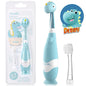 Papablic Toddler Sonic Electric Kids Toothbrush for Ages 1-3 Years, Baby Electric Toothbrush with Cute Penguin Cover and Smart LED Timer, 2 Brush Heads (Pippin)