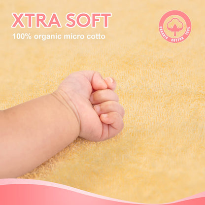 Baby Hooded Towel with Unique Animal Design Ultra Soft Thick Cotton Bath Towel for Newborn (Bunny)