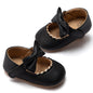 HsdsBebe Infant Baby Girls Mary Jane Flats Bow Non-Slip Soft Sole Princess Toddler First Walkers Sneaker Wedding Dress Shoes