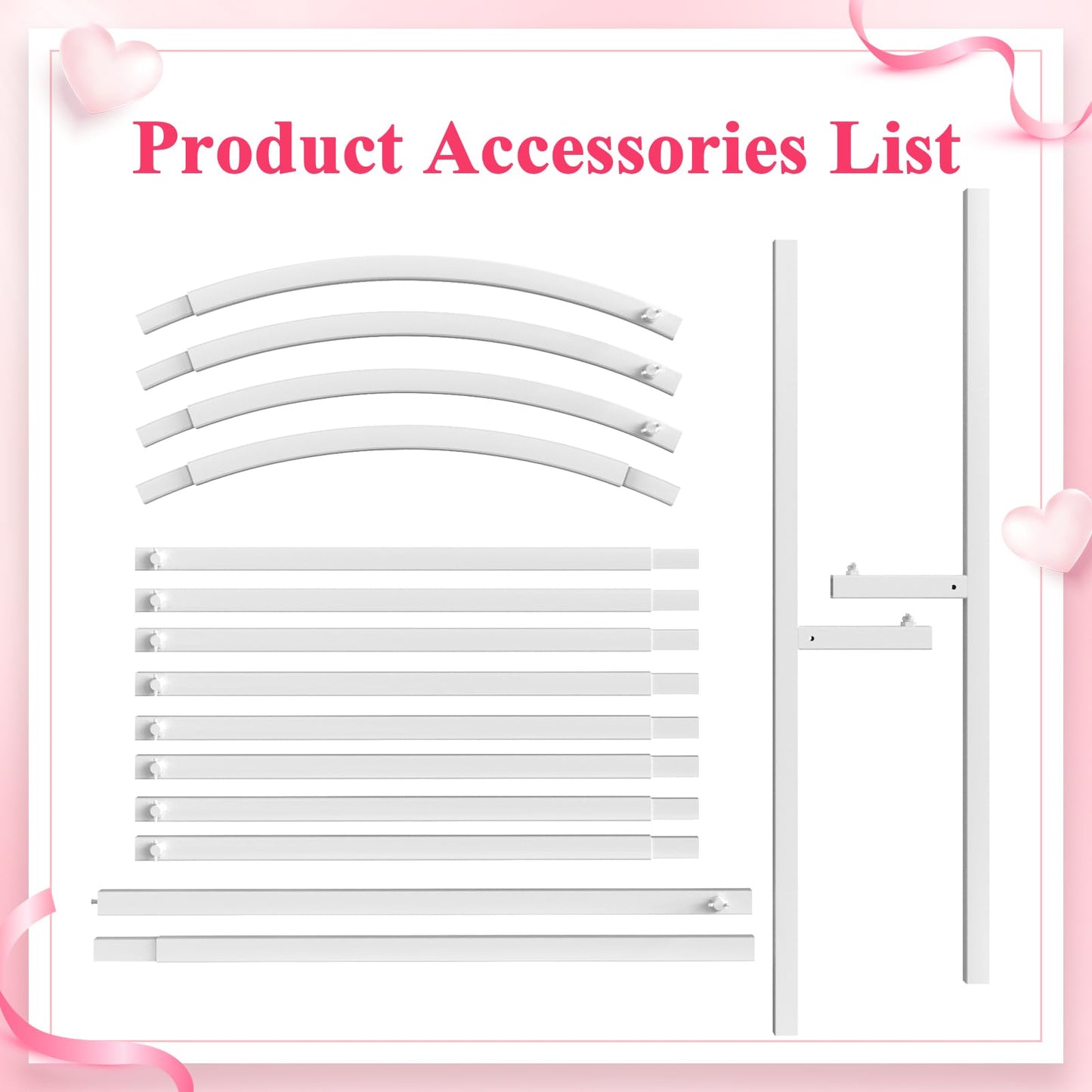 Wokceer 7.2 FT Wedding Arch Backdrop Stand, Gold Metal Arch Backdrop Stand for Wedding Ceremony Birthday Party Bridal Baby Shower Photo Booth Garden Floral Balloon Arches Decoration