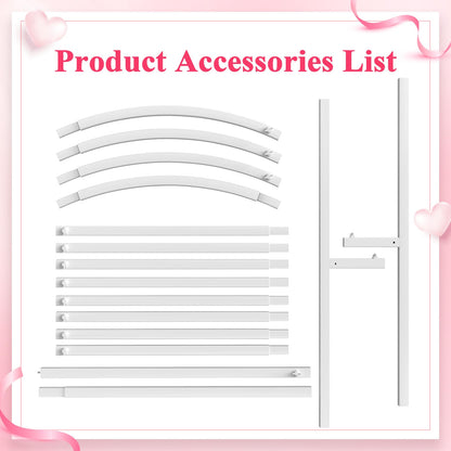 Wokceer 7.2 FT Wedding Arch Backdrop Stand, Gold Metal Arch Backdrop Stand for Wedding Ceremony Birthday Party Bridal Baby Shower Photo Booth Garden Floral Balloon Arches Decoration