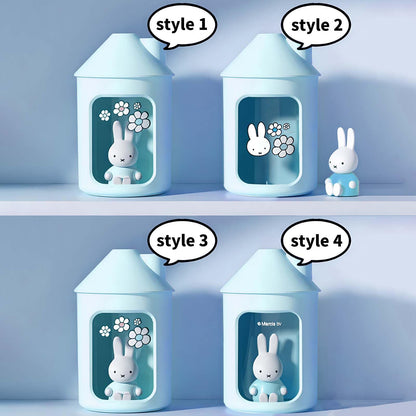 Mipow x miffy BTA700M Cool Mist Humidifier for Bedroom,Ultrasonic Quiet Humidifier with Night Light,450 ML Double Spray Humidifiers for Nursery,Office Indoor Plants (Pink)