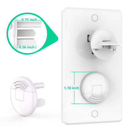 Mom's Choice Gold Awards Winner - Outlet Covers with Hidden Pull Handle Baby Proofing Plug Covers (45 Pack) 3-Prong Child Safety Socket Covers Electrical Outlet Protectors Kid Proof Outlet Cap