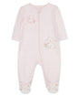 Little Me Clothes for Baby Girls' 100% Cotton Scratch-Free Tag Footie Sleeper, Preemie to 9 Months