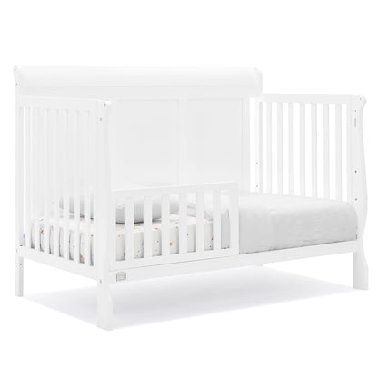Delta Children Simmons Kids Carter 6-in-1 Convertible Crib - Greenguard Gold Certified, Black Ebony