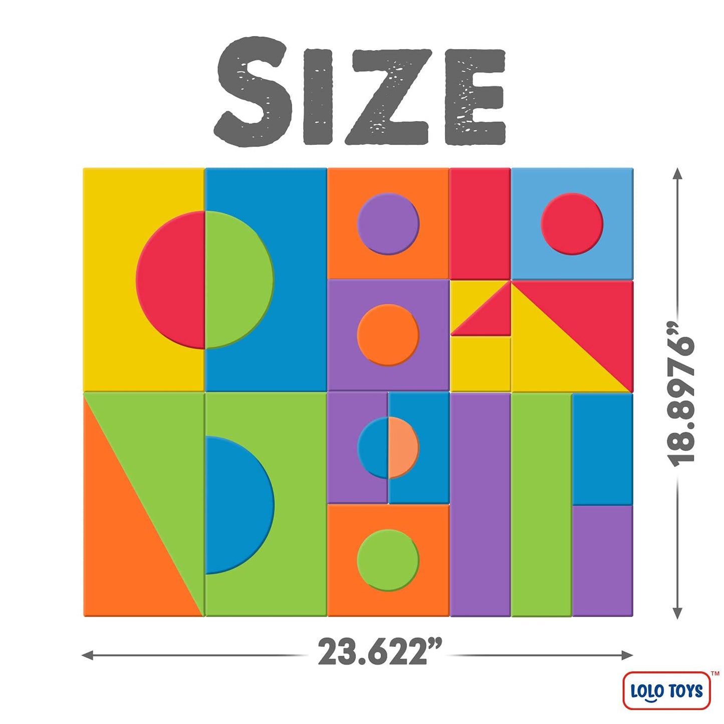 Large Building Foam Blocks for Toddlers – Giant Jumbo Big Building Blocks (30 Pieces)