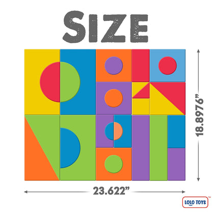 Large Building Foam Blocks for Toddlers – Giant Jumbo Big Building Blocks (30 Pieces)