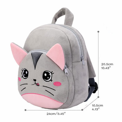 Toddler Backpack for Boys and Girls, Cute Soft Plush Animal Cartoon Mini Backpack Little For Kids 2-6 Years (Cows)