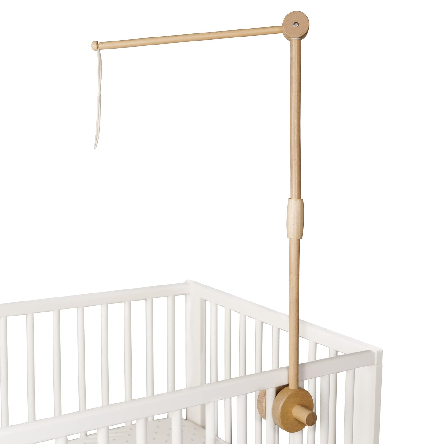 Baby Mobile for Crib - Handmade Modern Boho Baby Mobiles for Bassinet Felt Nursery Mobile Gender Neutral - Gold Moon and Stars - Girl Cribs Decorations