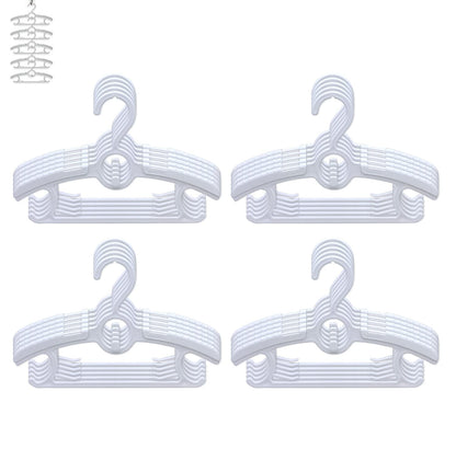 Baby Nursery Closet Hangers, Ultra Thin Non-Slip and Extendable Laundry Infant Pant Hanger for Newborn Clothes - 20pcs11-14" Pink Adjustable Children Coat Hanger for Girl Boy Toddler Kids Child