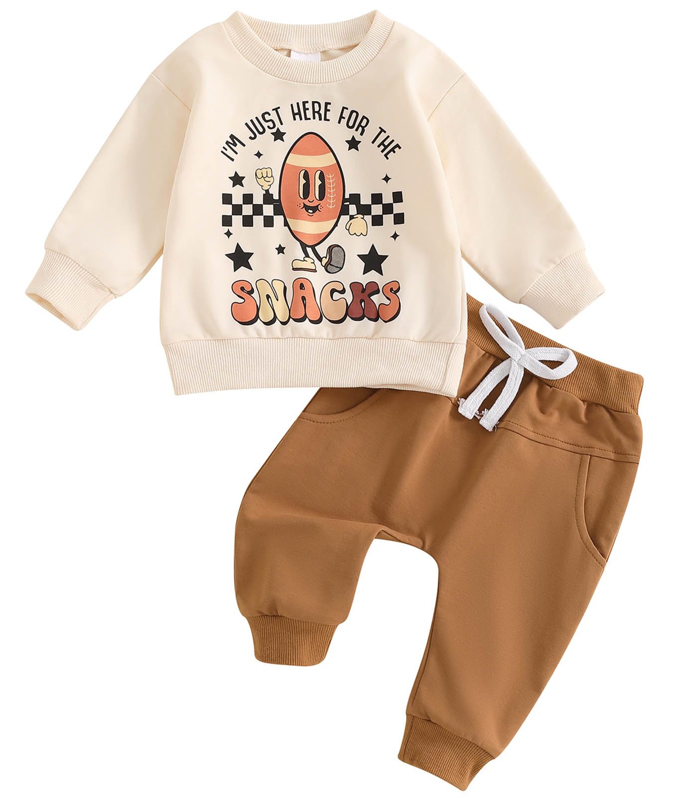 Toddler Boy Clothes Pretty Fly for A Little Guy Outfit Long Sleeve Sweatshirt Top Jogger Pants Cute 2Pcs Set 0-3T