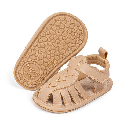 Meckior Baby Infant Boy Girl Sandals Newborn Non-Slip Soft Rubber Sole Sandals for Baby Boys Open-Toe Outdoor Casual Summer First Walkers Shoes