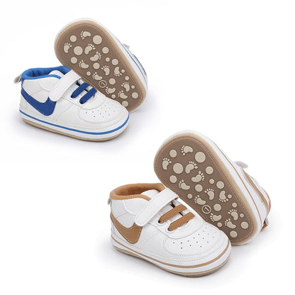 Clowora Unsex Baby Shoes Boys Girls Infant Sneakers Non-Slip Soft Rubber Sole Toddler Crib First Walker Lightweight Shoes