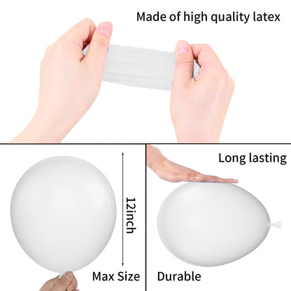 Beige Balloons, 60 PCS 12 Inch Cream Nude Sand White Clear Latex Birthday Balloons for Birthday Baby Shower Wedding Party Decorations