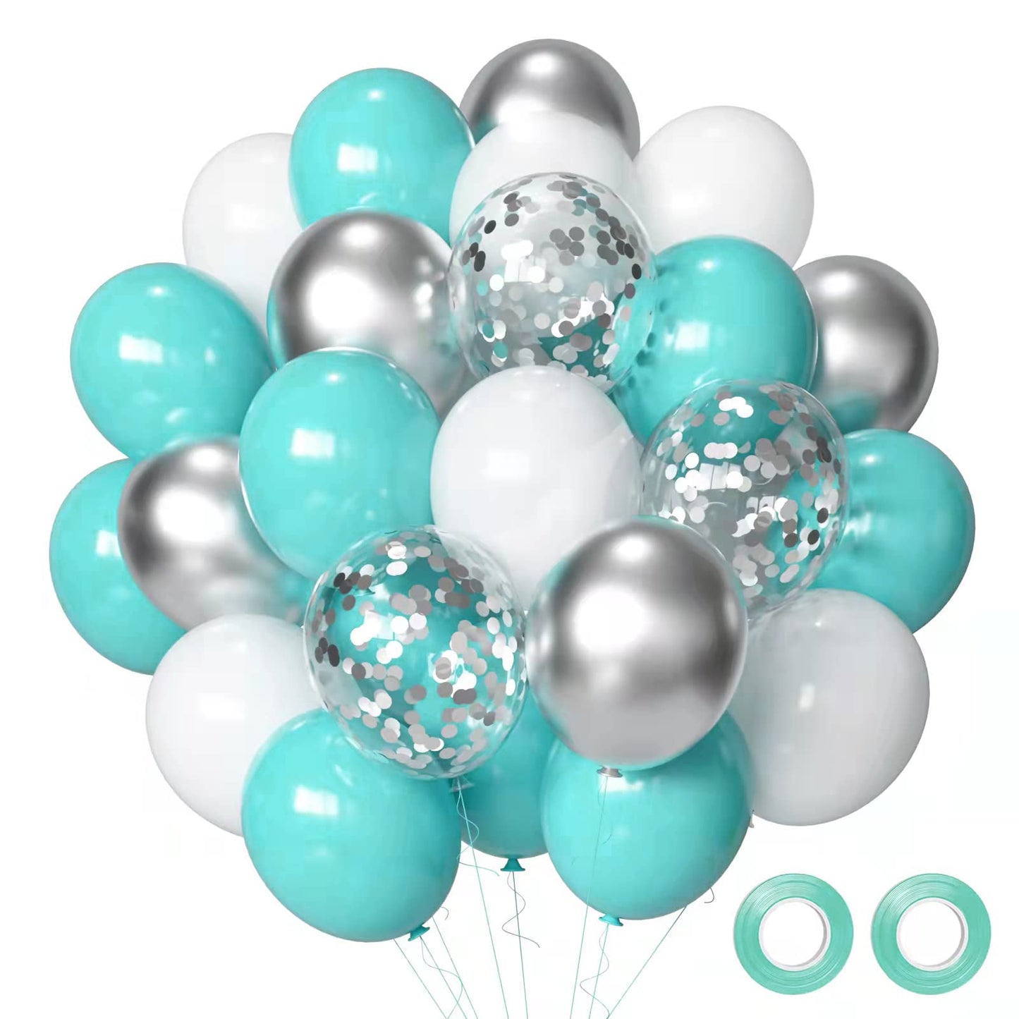 Sage Green Gold White Party Balloons, 50Pcs Sage Green and Gold Confetti Party Balloons For Birthday Baby Shower Engagement Wedding Anniversary Party Decorations