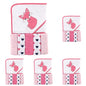 Luvable Friends Unisex Baby Hooded Towel with Five Washcloths, Cotton,Polyester,Ikat Elephant, One Size