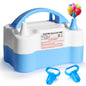Balloon Pump Electric, Portable Automatic Dual Nozzle Inflator 110V 600W with Tying Tools for Birthday Gender Reveal Baby Shower Balloons Party Decorations