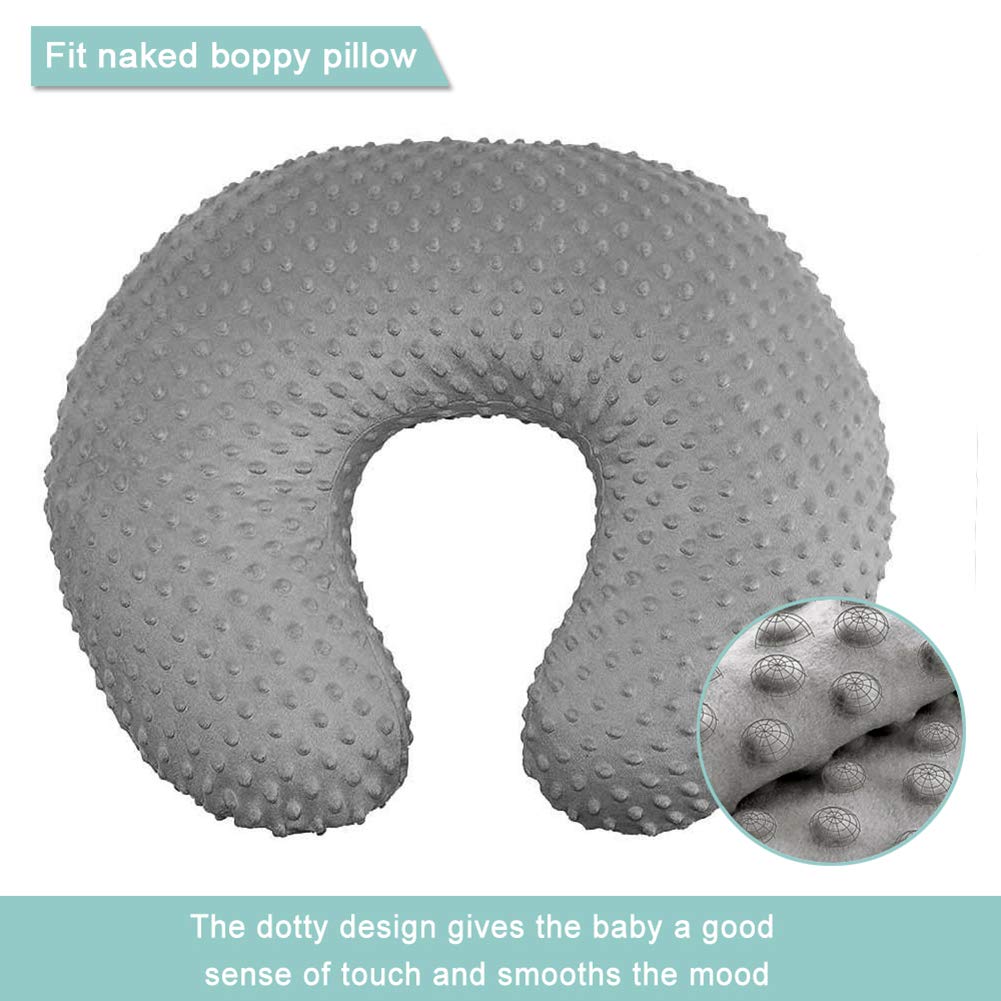 OWLOWLA Nursing Pillow Cover, Breastfeeding Pillow Slipcover Fits Nursing Pillow for Baby Boy Girl(Blush Pink)