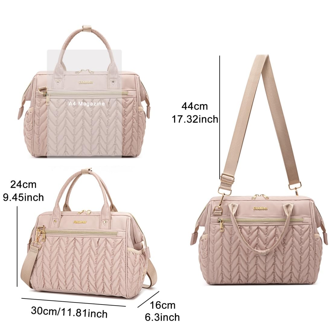 Small Diaper Bag Tote Crossbody, Medium Baby Bag Convertible Backpack for Women Diaper Purse