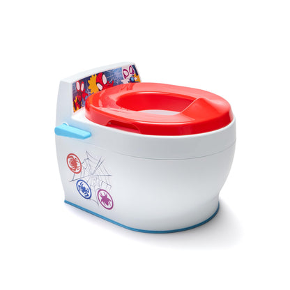 The First Years Disney Minnie Mouse Potty Training Toilet and Toddler Toilet Seat - Toilet Training Potty with Fun Flushing and Cheering Sounds,Pink