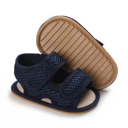 E-FAK Baby Boys Girls Summer Sandals Outdoor Beach Anti-Slip Rubber Soft Sole Newborn Toddler First Walker Shoes