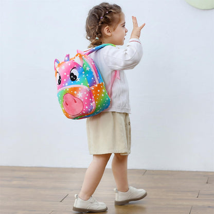 Cute Plush Toddler Backpacks Mini Brown Owl Backpack for Kids Real Littles Backpack for Boy Girl