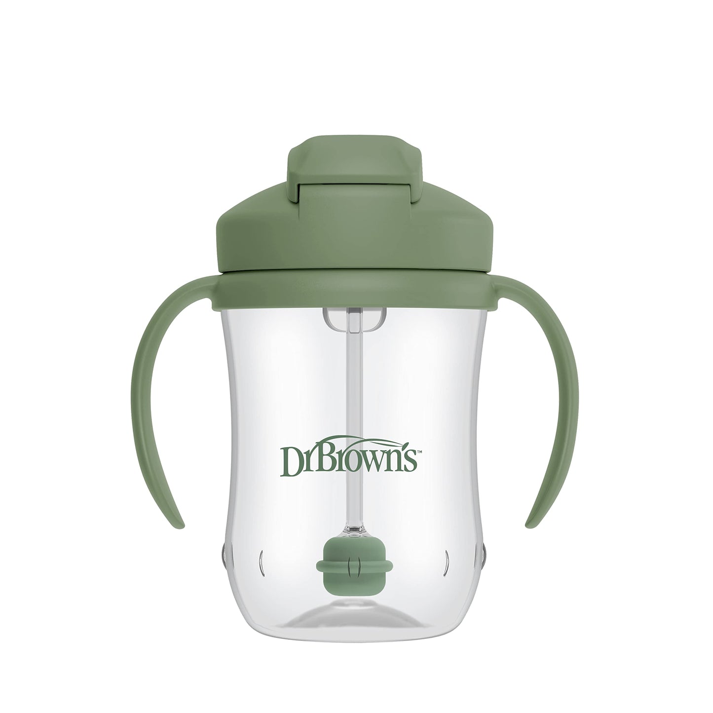 Dr. Brown's Milestones, Baby's First Straw Cup Sippy Cup with Straw, 6m+, 9oz/270ml, Coral, BPA Free