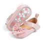 Meckior Infant Baby Girls Soft Sole Bowknot Princess Wedding Dress Mary Jane Flats Prewalker Newborn Light Baby Sneaker Shoes