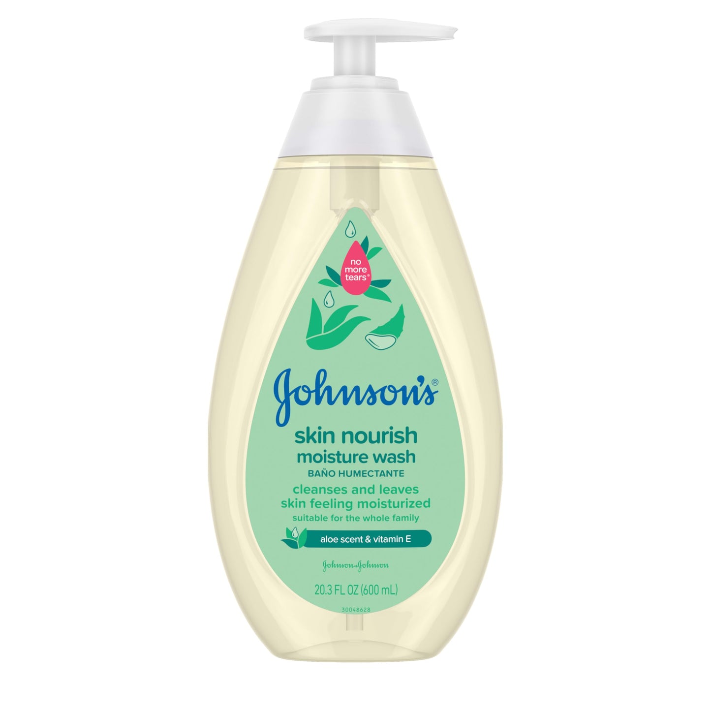 Johnson's Skin Nourishing Moisture Baby Body Wash With Vanilla & Oat Scents, Hypoallergenic & Tear Free Baby Bath Wash, Paraben-, Dye-, Sulfate & Phthalate-Free, 20.3 fl. oz